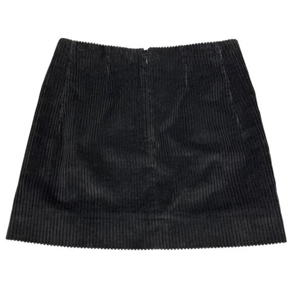 COS Corduroy Mini Skirt w/ Pockets Women's Size 2 Dark Gray - Picture 6 of 7